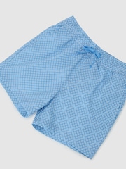 Reiss Blue Cliff 9-13 yrs Printed Drawstring Swim Shorts - Image 3 of 3