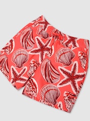 Reiss Coral Cliff 9-13 yrs Printed Drawstring Swim Shorts - Image 3 of 3