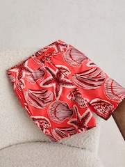 Reiss Coral Cliff 13-14 yrs Printed Drawstring Swim Shorts - Image 2 of 3