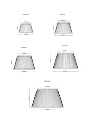 Red Scalloped Pleated Lamp Shade - Image 4 of 6