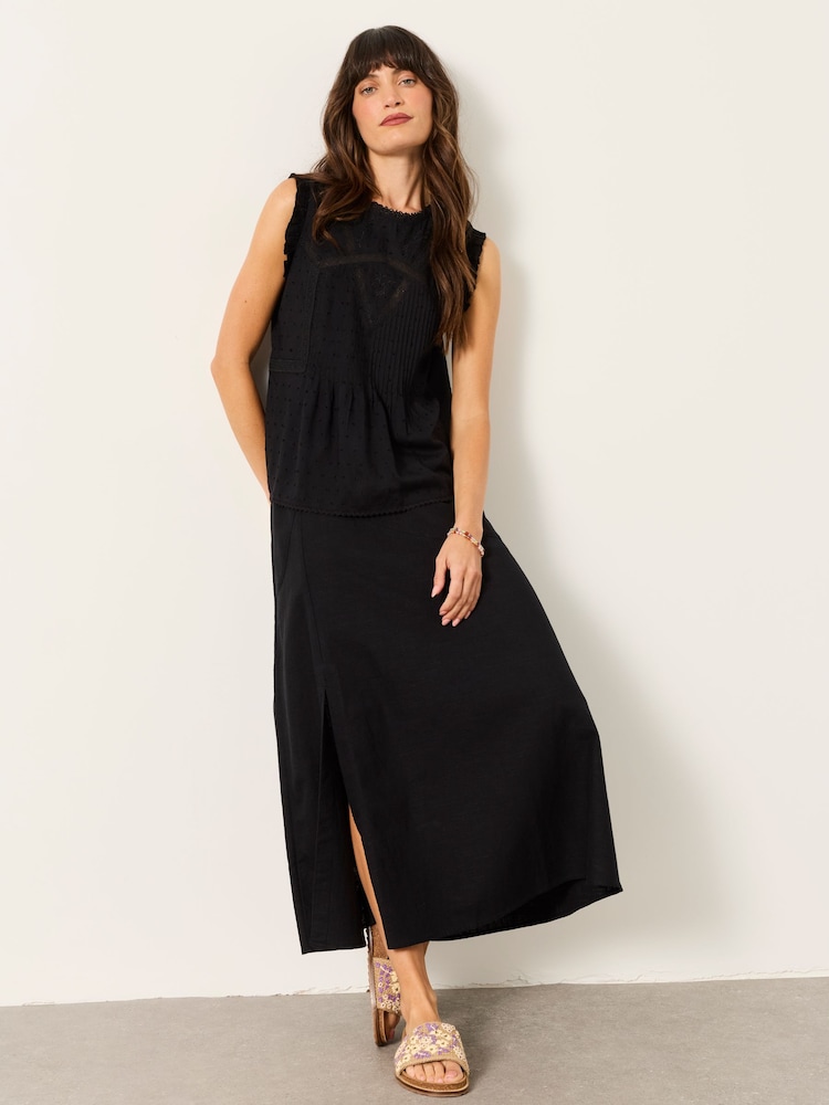 FatFace Black Petite Gi Embroidered Blouse - Image 1 of 5