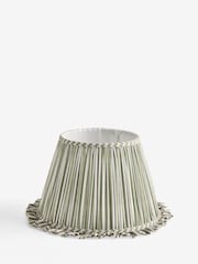 Green Stripe Pleated Lamp Shade - Image 1 of 3