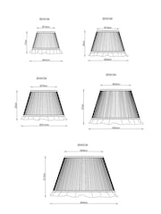 Green Stripe Pleated Lamp Shade - Image 3 of 3