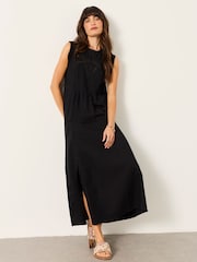 FatFace Black Gi Embroidered Blouse - Image 1 of 5