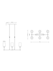 Virginia Pendant 6 Light Ceiling Light - Image 5 of 6