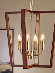 Brass Archer 6 Pendant Ceiling Light - Image 3 of 5