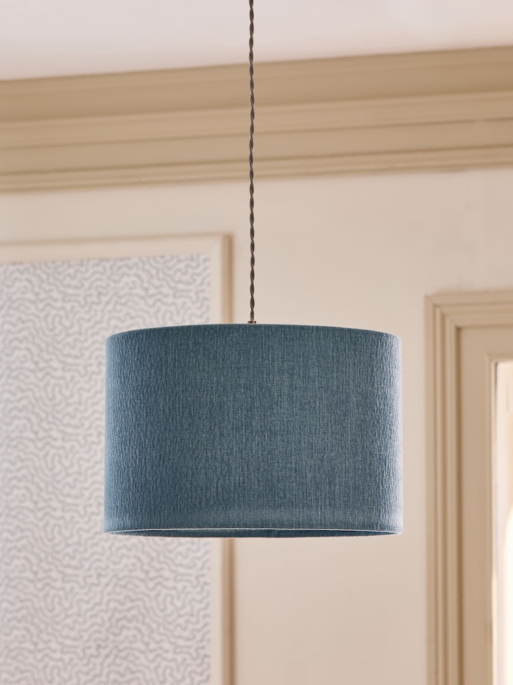 Blue Easy Fit Relaxed Shade Ceiling Light - Image 2 of 4 Blue Easy Fit Relaxed Shade Ceiling Light - Image 2 of 4
