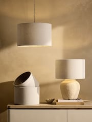 Natural Easy Fit Relaxed Shade Ceiling Light - Image 1 of 4