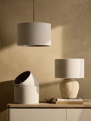 Natural Easy Fit Relaxed Shade Ceiling Light - Image 2 of 4
