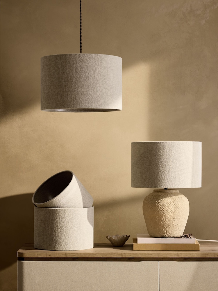 Natural Easy Fit Relaxed Shade Ceiling Light - Image 2 of 4 Natural Easy Fit Relaxed Shade Ceiling Light - Image 2 of 4