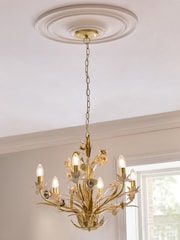 Brass Versailles 6 Light Chandelier - Image 1 of 7