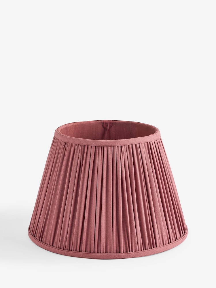 Burgundy Red Plain Pleat Pleated Lamp Shade - Image 1 of 3 Burgundy Red Plain Pleat Pleated Lamp Shade - Image 1 of 3