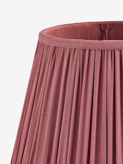 Burgundy Red Plain Pleat Pleated Lamp Shade - Image 2 of 3
