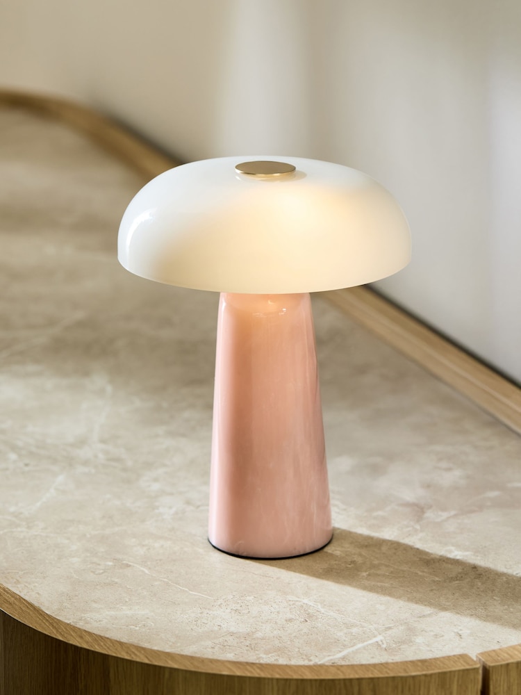 Pink Amelie Rechargeable Wireless Table Lamp - Image 1 of 7 Pink Amelie Rechargeable Wireless Table Lamp - Image 1 of 7