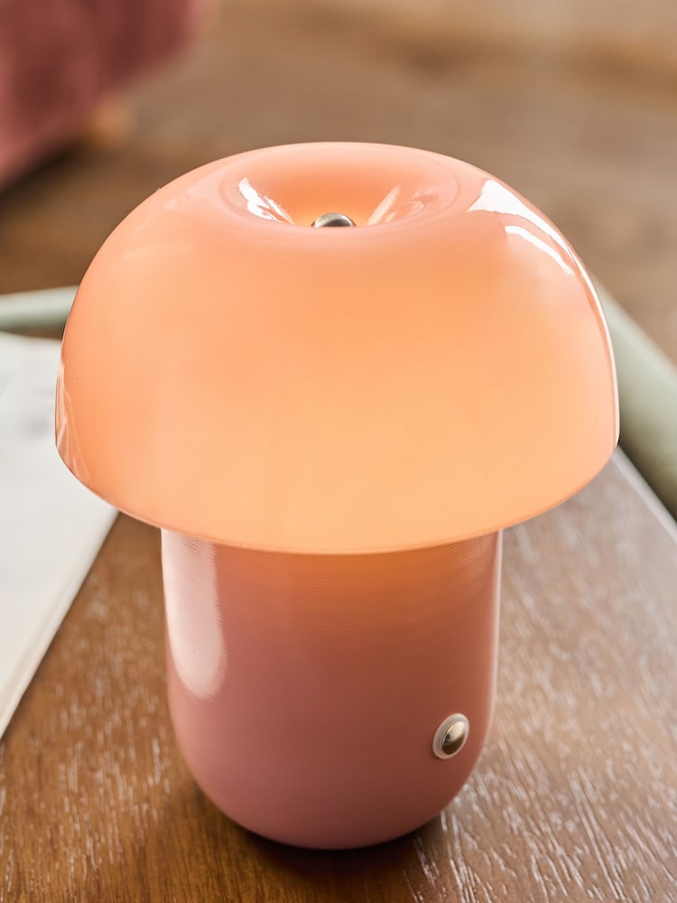 Pink Vesta Rechargeable Wireless Table Lamp - Image 1 of 6