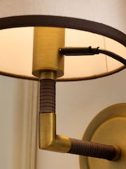 Brass Bentham Rechargeable Wireless Wall Light - Image 3 of 6