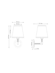 Brass Bentham Rechargeable Wireless Wall Light - Image 4 of 6