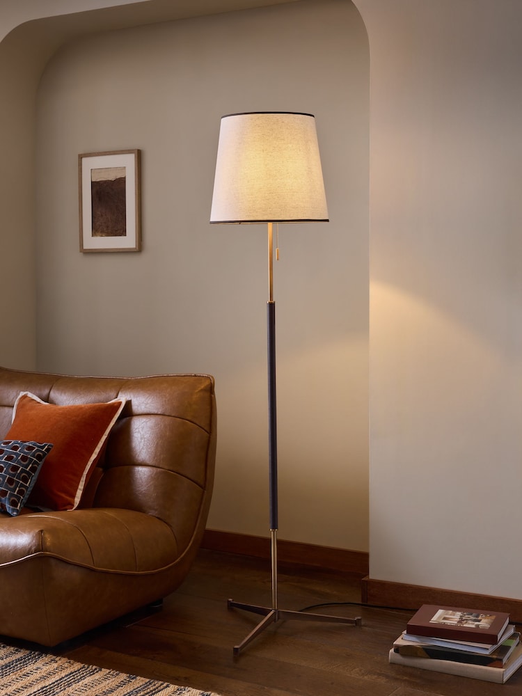 Brown Bentham Floor Lamp - Image 1 of 5 Brown Bentham Floor Lamp - Image 1 of 5