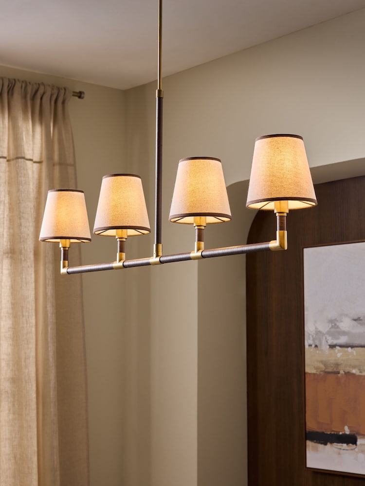 Brass Brass Bentham 4 Light Pendant - Image 1 of 5 Brass Brass Bentham 4 Light Pendant - Image 1 of 5
