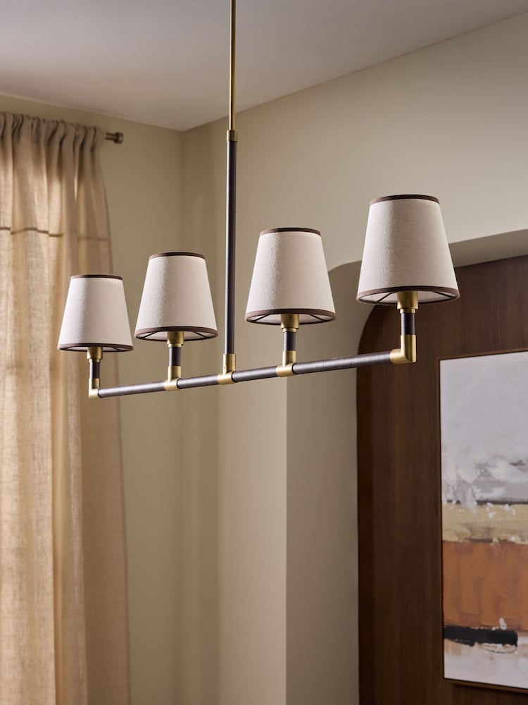 Brass Brass Bentham 4 Light Pendant - Image 2 of 5 Brass Brass Bentham 4 Light Pendant - Image 2 of 5