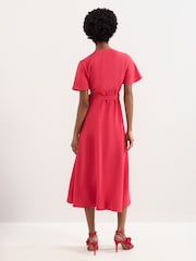 Phase Eight Pink Julissa Wrap Dress - Image 2 of 6