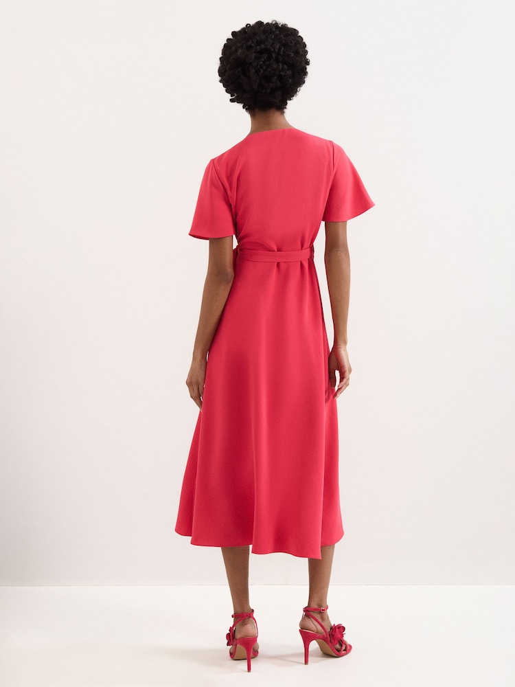 Phase Eight Pink Julissa Wrap Dress - Image 2 of 6