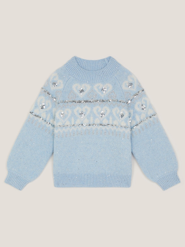 Monsoon Glitzer Herz Pullover - Bild 2 von 4