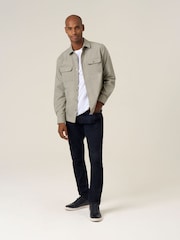 Gris - Skopes Casual Stretch Twill Overshirt - Imagen 5 de 6