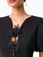 Elliatt Black Euphoria  Puff Sleeve Mini Dress - Image 5 of 5