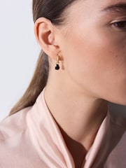 Gold Tone Tabitha Simmons X Next Charm Huggie Hoop Earrings 3 Pack - Image 4 of 5