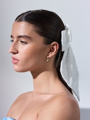 Gold Tone Tabitha Simmons X Next Charm Huggie Hoop Earrings 3 Pack - Image 5 of 5