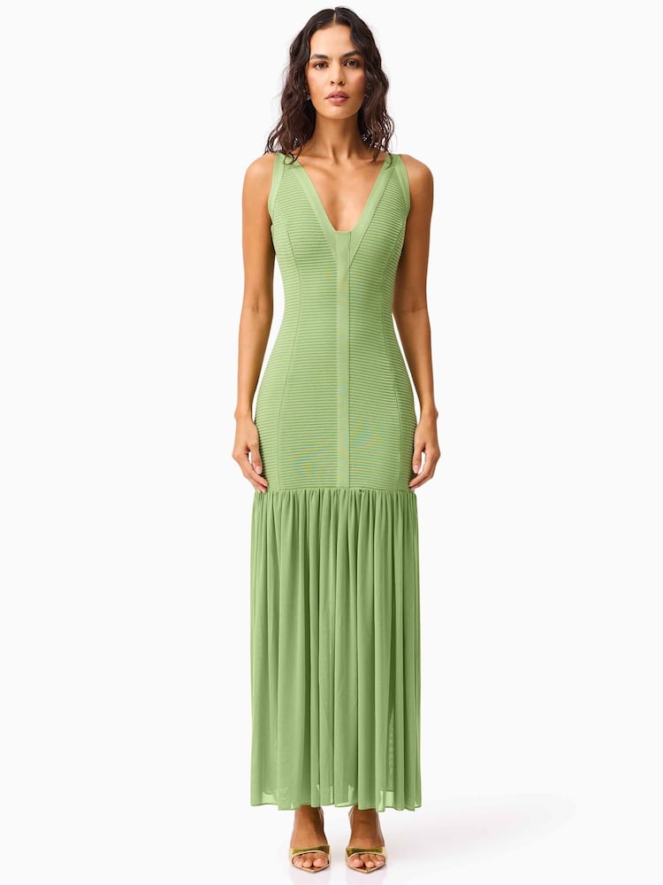 Elliatt Green Seraphina V-Neck Bandage Maxi Dress - Image 1 of 5 Elliatt Green Seraphina V-Neck Bandage Maxi Dress - Image 1 of 5