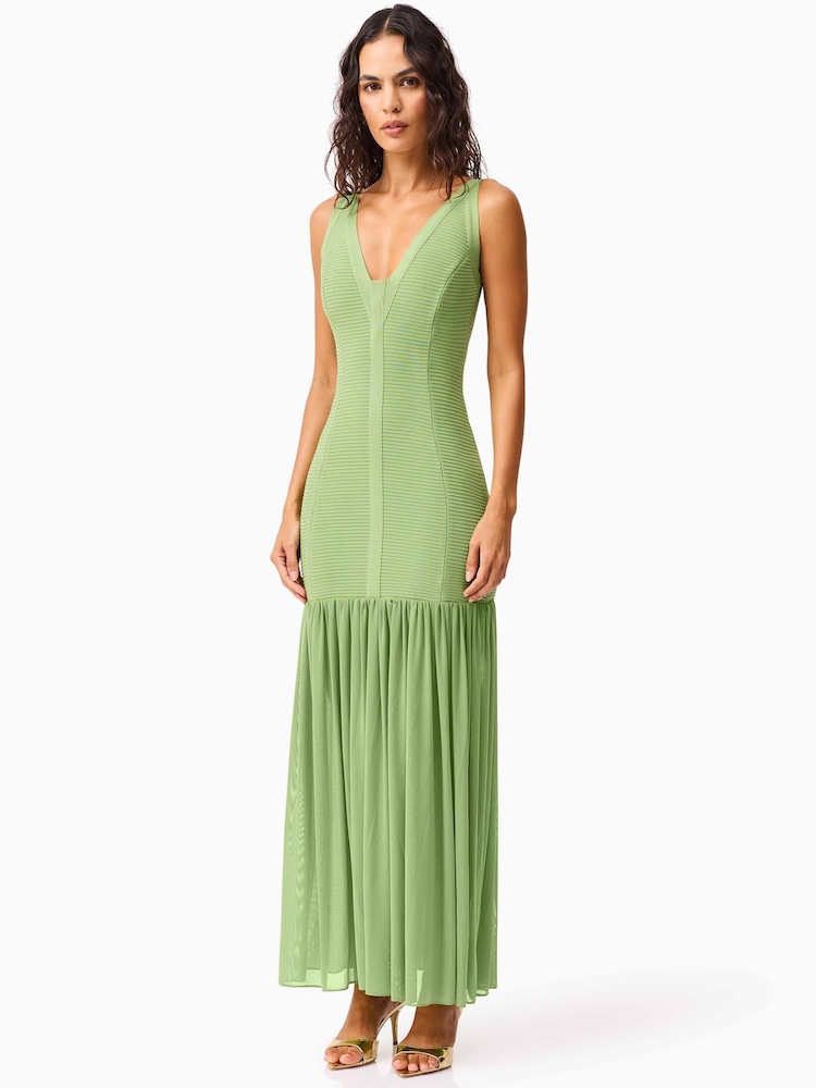 Elliatt Green Seraphina V-Neck Bandage Maxi Dress - Image 2 of 5 Elliatt Green Seraphina V-Neck Bandage Maxi Dress - Image 2 of 5
