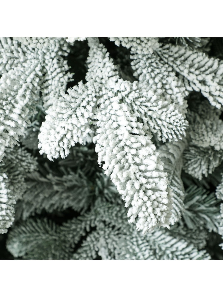 Homcom Green 7 ft Artificial Flocked Christmas Tree - Image 6 of 6 Homcom Green 7 ft Artificial Flocked Christmas Tree - Image 6 of 6