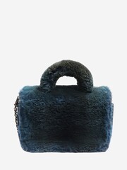 Sign of the Times Blue And Green Chanel 2017 Fur Top Handle Bag - Image 2 of 8