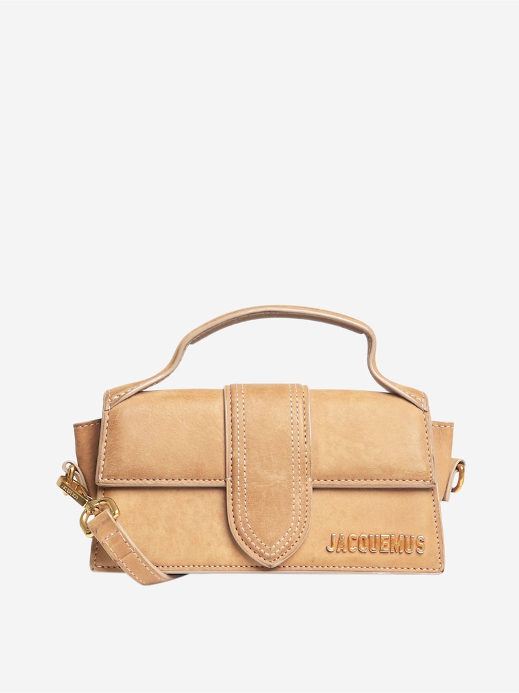 Sign of the Times Jacquemus  Bambino Mini Flap Brown Bag - Image 1 of 8