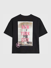 River Island Black New York City T-Shirt - Image 2 of 4