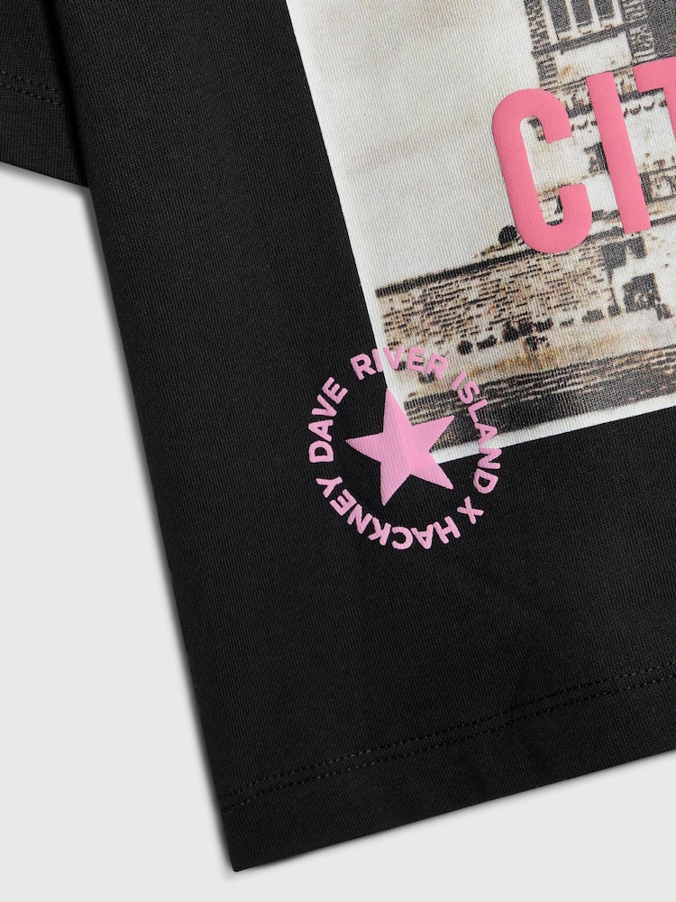 River Island Black New York City T-Shirt - Image 4 of 4 River Island Black New York City T-Shirt - Image 4 of 4