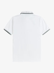 Fred Perry White The Twin Tipped Shirt - Image 2 of 3