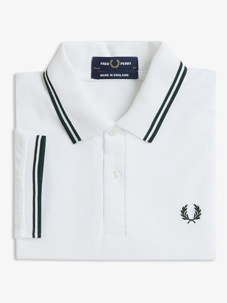Fred Perry White The Twin Tipped Shirt - Image 3 of 3