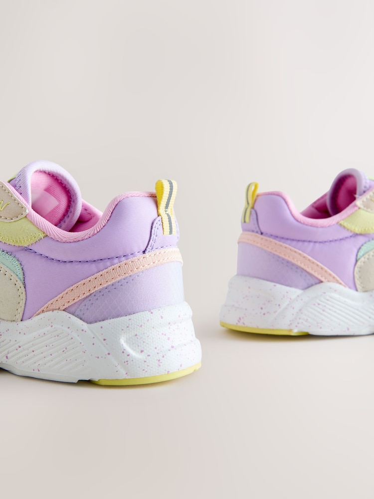 Multi deschis - Lace-Up Colourblock Trainers - Imaginea 7 din 7