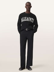 AllSaints Black Stokes Crew Jumper - Image 3 of 8