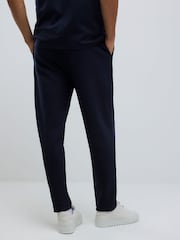 River Island Blue Slim Fit Interlock Joggers - Image 4 of 4