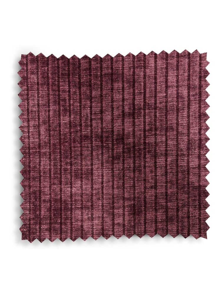 Relaxed Chenille Cord Cranberry Red Flinton High Back Wooden Accent Chair - Image 9 of 9