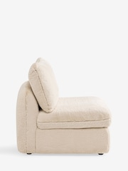 Oslo Faux Fur Light Natural Crosby Modular Sofa Centre Piece With Storage - Image 7 of 11