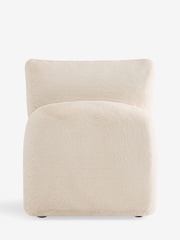 Oslo Faux Fur Light Natural Crosby Modular Sofa Centre Piece With Storage - Image 8 of 11