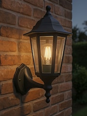 Eglo Black Olgiata-E Plastic Classic Outdoor Wall Light - Image 1 of 5
