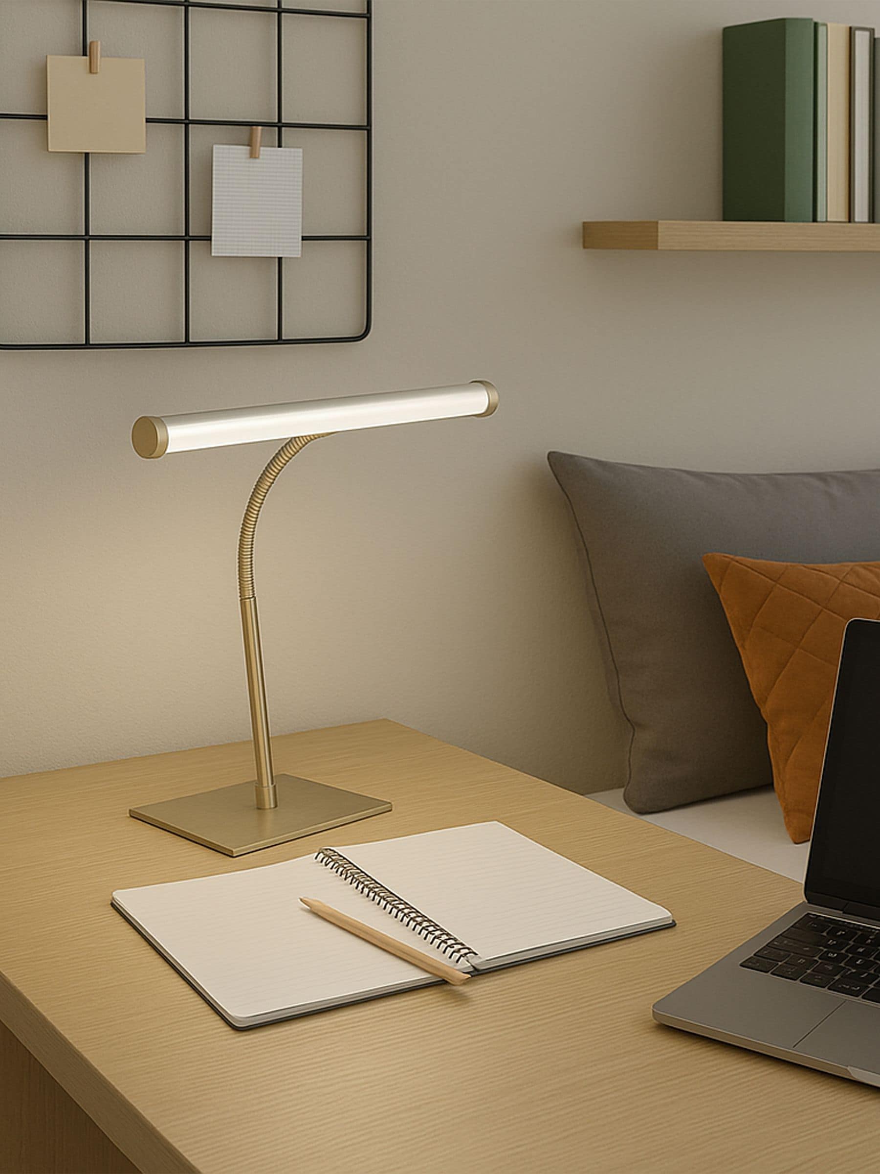 Eglo LED Desk lamp Riccione | touch-dimmable office lighting with flexible arm, table light fitting for reading, silver coloured metal, warm - cool white - Image 4