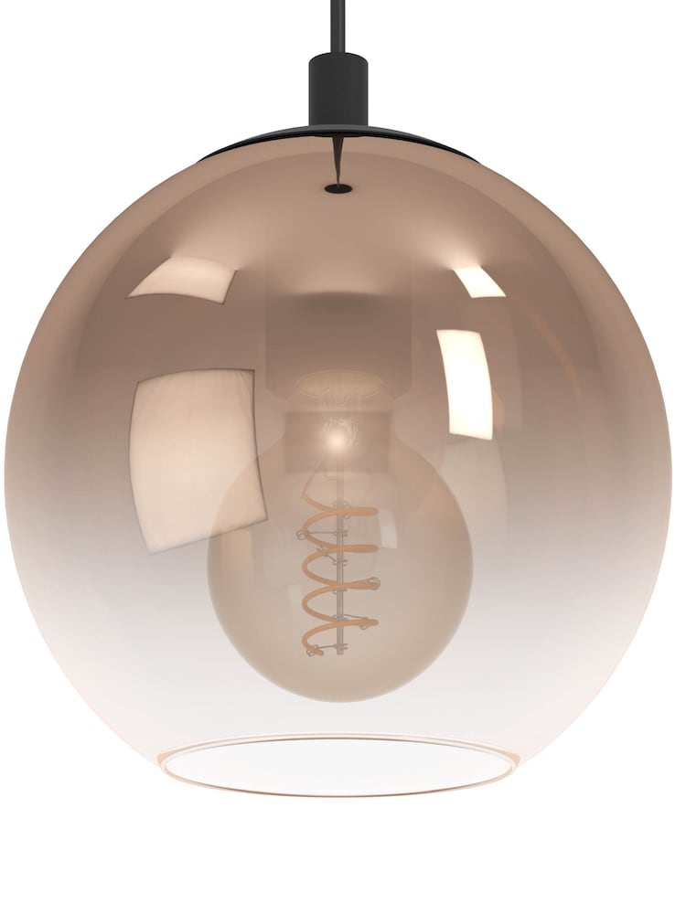 Eglo Black Ariscani 1 Ombre Effect Glass 3 Light Pendant Ceiling Light - Image 6 of 6 Eglo Black Ariscani 1 Ombre Effect Glass 3 Light Pendant Ceiling Light - Image 6 of 6