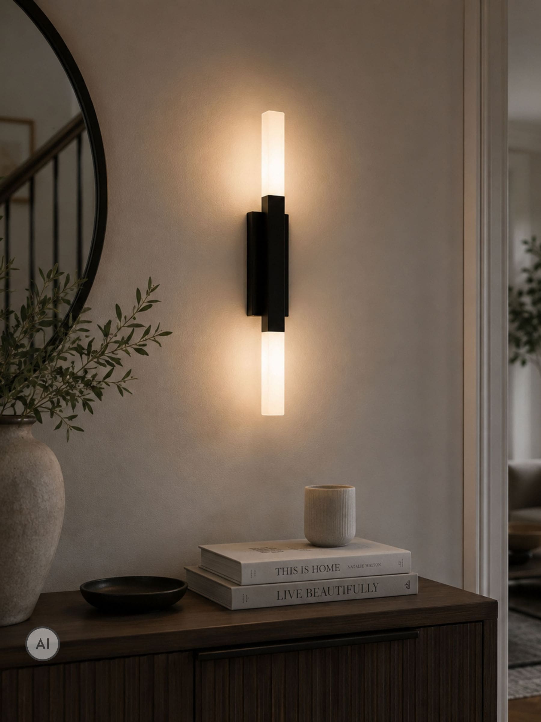 Eglo Unisex Black Alcudia Metal & Plastic Mirror Light